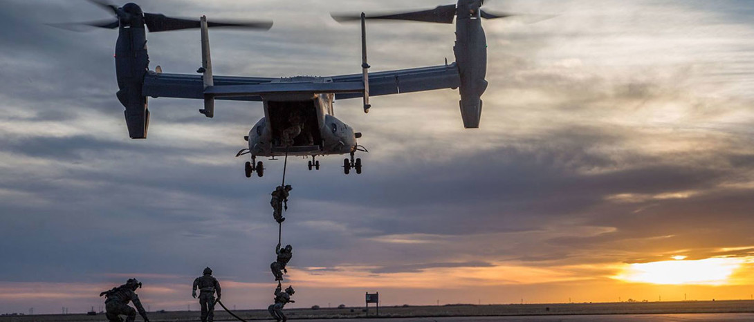 Green berets fast rope_Cannon AFB